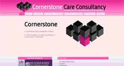 Desktop Screenshot of cornerstonecareconsultancy.co.uk