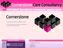 Tablet Screenshot of cornerstonecareconsultancy.co.uk